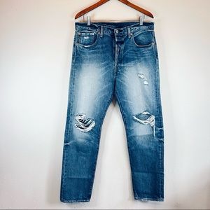 Levi’s 501 Men’s Ripped Rare Classic Jeans Size 34x32